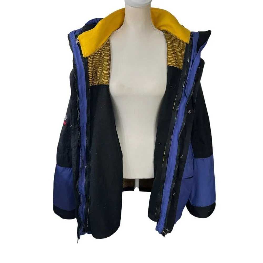 Vintage The North Face Men's Gore-Tex Waterproof Jacket Blue Outdoor Rain Sz XXL